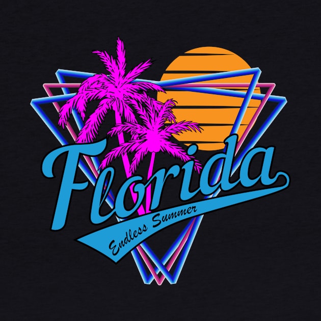 Retro 80s Style Fort Lauderdale Summer Beach by Brobocop